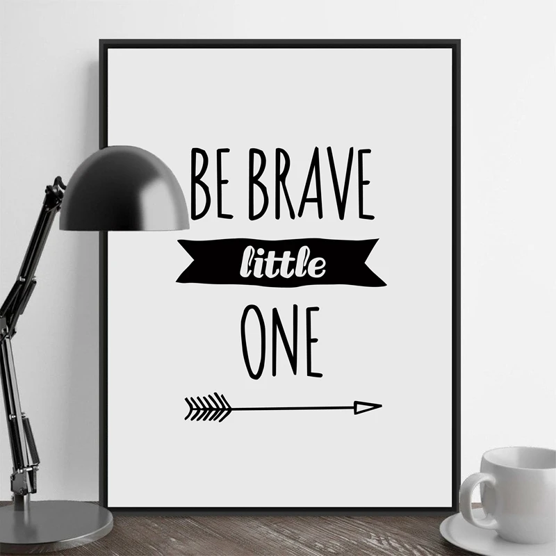 Be Brave little One вдохновляющая картина с цитатой стрелы художественный принт постер