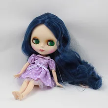 Ледяная фабрика blyth кукла шарнир тело bjd игрушка белая кожа матовое лицо голубые волосы 280BL6221 1/6 30 см