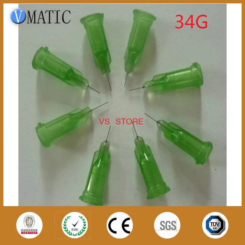 

Free Shipping Non Sterilized 34G 0.25'' Syringe Needles Tip Luer Lock Glue Dispensing Needle Tip 1/4 Inch