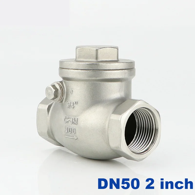 High quality stainless steel switch check valve 2 inch thread DN50