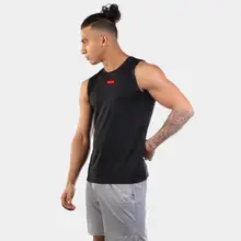 Мужской Хлопковый топик без рукавов Spor Футболка спортивная одежда для мужчин Спортивная одежда футболка Баскетбол Бег жилет для мужчин