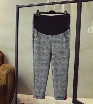 9/10 Length Lattice Slim Maternity Pants 2019 Spring New Big Size Abdominal Pants Pregnancy Trousers for Pregnant Women SH-S0715