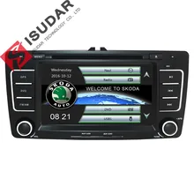 Isudar магнитола 2 din автомагнитолы автомагнитола 2din телефоны сенсорные андроид 2 din Магнитолы для Автомобиля Автомобильные Авто Магнитола для SKODA Octavia 2009-2013 Bluetooth IPOD FM RDS WIFI DVR SD