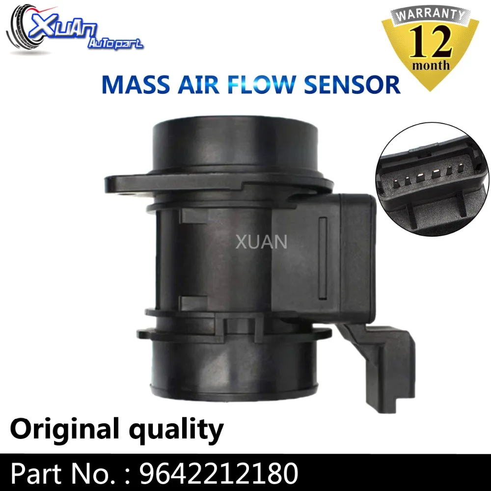 

XUAN MAF MASS AIR FLOW METER SENSOR 9642212180 For Citroen C2 C3 Xsara Ford Fiesta Fusion Peugeot 1007 206 307 1.4 HDi 5WK9631Z