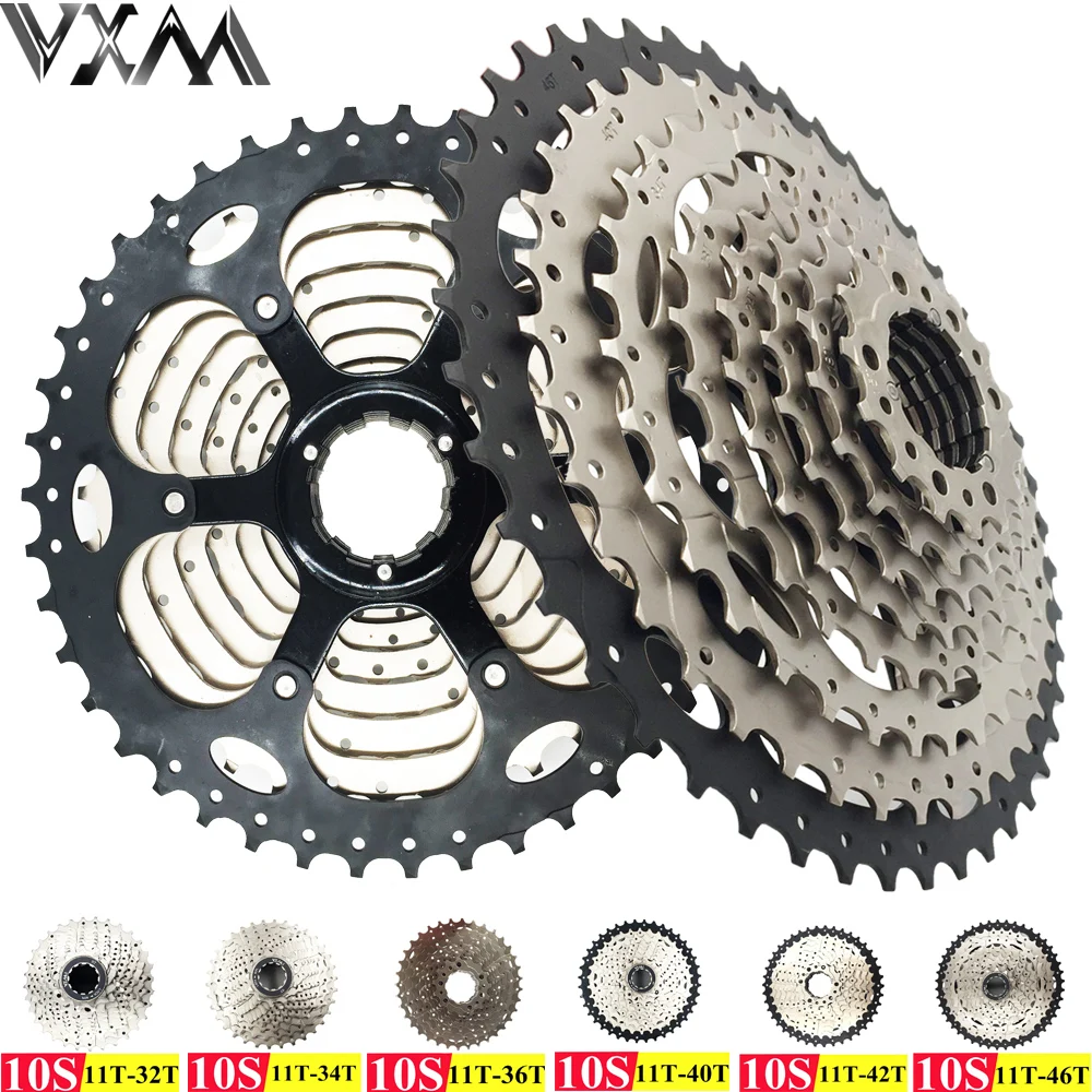 Vxm دراجة freewheel mtb نوع بطاقة حذافة 10 سرعات freewheel 11-32 طن/34 طن/36 طن/40 طن/42 طن/46 طن mtb كاسيت freewheel دراجة أجزاء