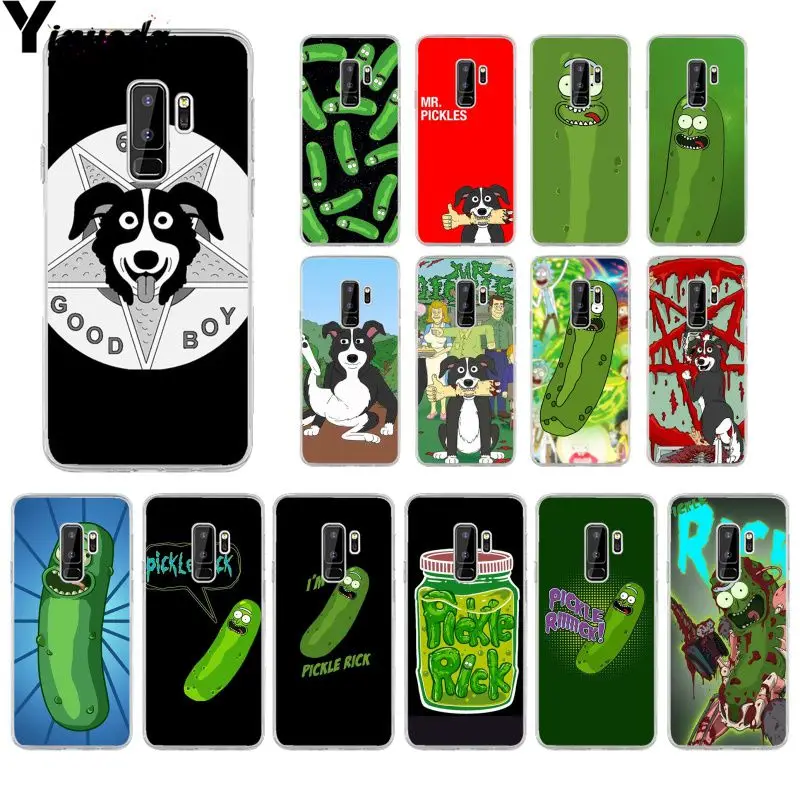 

Yinuoda Rick and Morty Mr. Pickles Rick Black TPU Soft Phone Case for Samsung S9 S9 plus S5 S6 S6edge S6plus S7 S7edge S8 S8plus