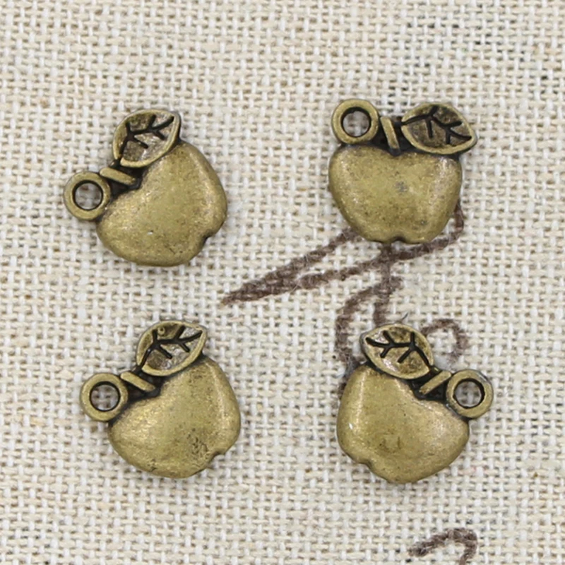 Подвески для браслетов и ожерелий ручной работы 10x10 мм 30 шт.|charm apple|craft pendantapple charm |