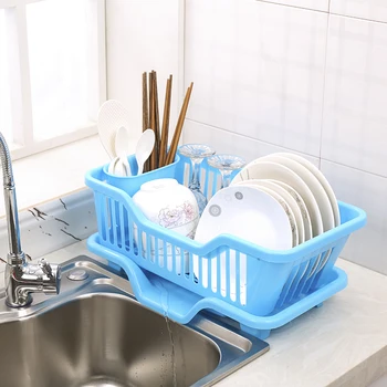 

2019 New Creative Dishes Racks Sink Drain Plastic Filter Plate Storage Rack Kitchen Utensils Shelving Draining Organizer Rack