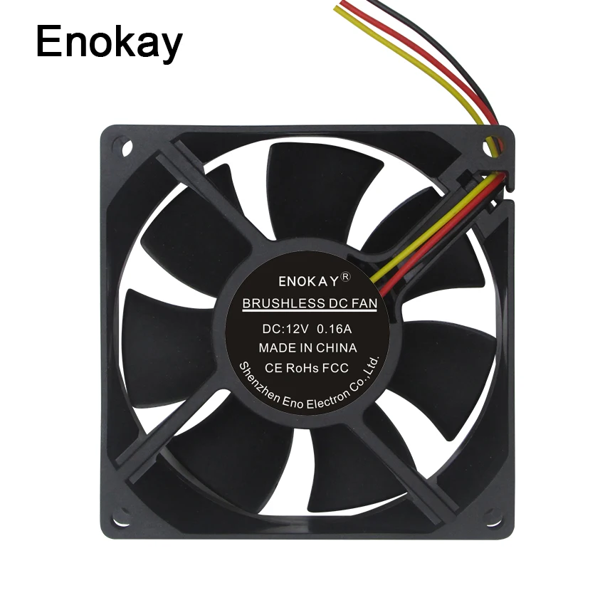 Оптовая продажа 5 шт. вентилятор 80 мм DC 12V 3Pin гидравлический ПК охлаждающий кулер