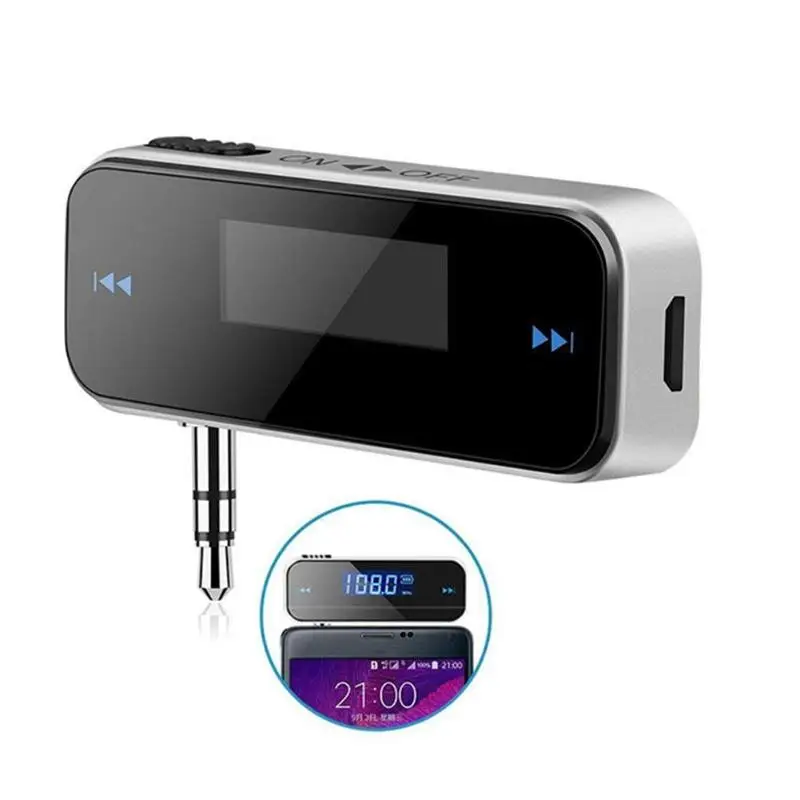 3,5 мм Музыкальный Аудио FM передатчик беспроводной автомобильный передатчик для автомобильного радио для iPod/iPad/iPhone/samsung/huawei/Xiaomi телефонов