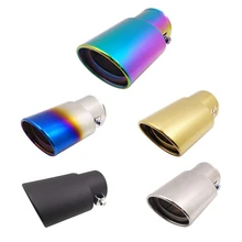 

66mm Car Exhaust Muffler Pipe Stainless Steel Pipe for Jeep Audi Hyundai Infiniti Corvette Acura Jaguar Citroen Car Decoration