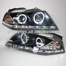 Для VW для Skoda Octavia светодиодный налобный фонарь ангельские глазки 2007-2009