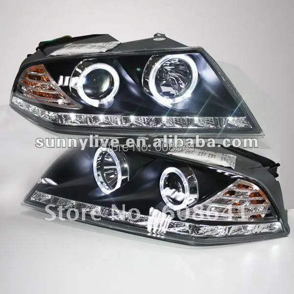 

For VW for Skoda Octavia LED Headlamp Angel Eyes 2007-2009