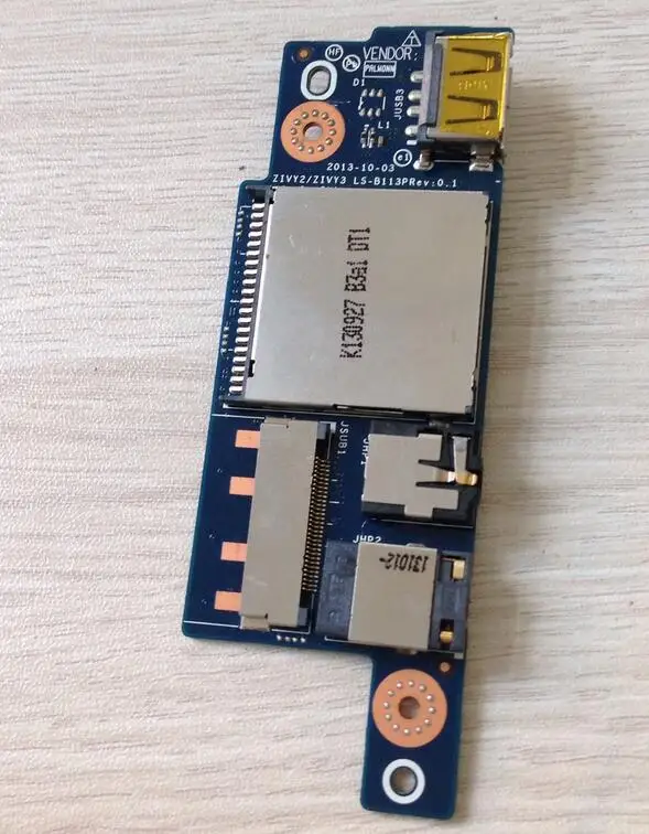 

Original USB Audio JACK SD Slot Board For LENOVO Y50 Y50-70  ZIVY2 ZIVY3 LS-B113P