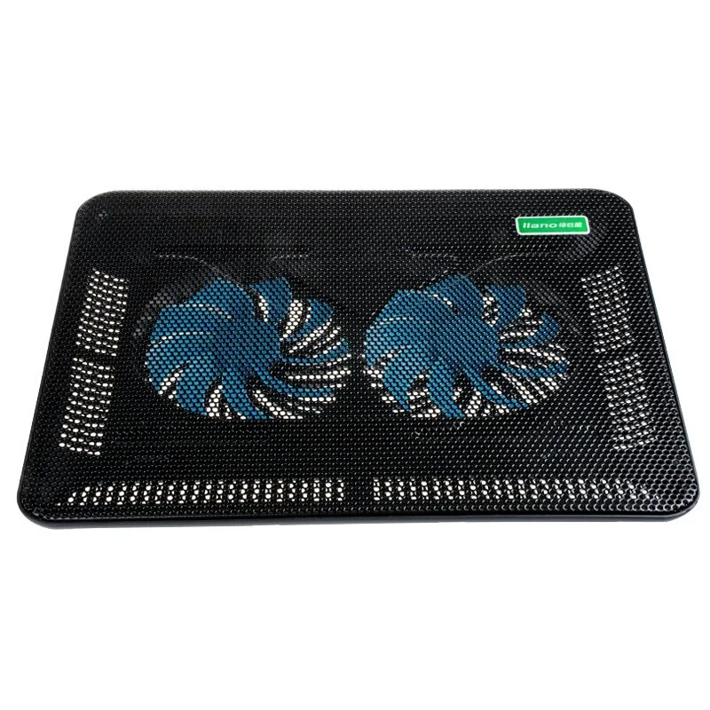 USB Laptop Cooling Pad Notebook Stand for 14 15.6 17 inch Laptops 2 Fans with Blue Light Super Cool Game Notebook Cooler USB Laptop Cooling Pad Notebook Stand for 14 15.6 17 inch Laptops 2 Fans with Blue Light Super Cool Game Notebook Cooler