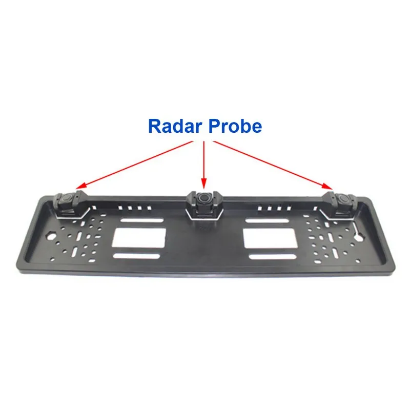Автоматическое реверсирование радар Европейская номерная табличка Камера Передняя автомобильная парковочная сенсорная задняя Электромагнитная система монитора комплект