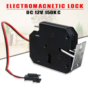 

12V 2A Electric Magnetic Lock 150KG/330lb Fail Safe Holding Force Electromagnetic Door Access Control System Cabinet Boxes