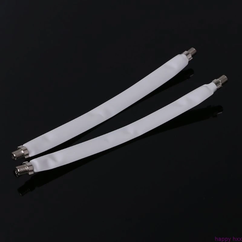 New 2PCS Window Flat F Connector Cable Coax Coaxial RG6 RG-6Door TV Satellite abc antenna channel