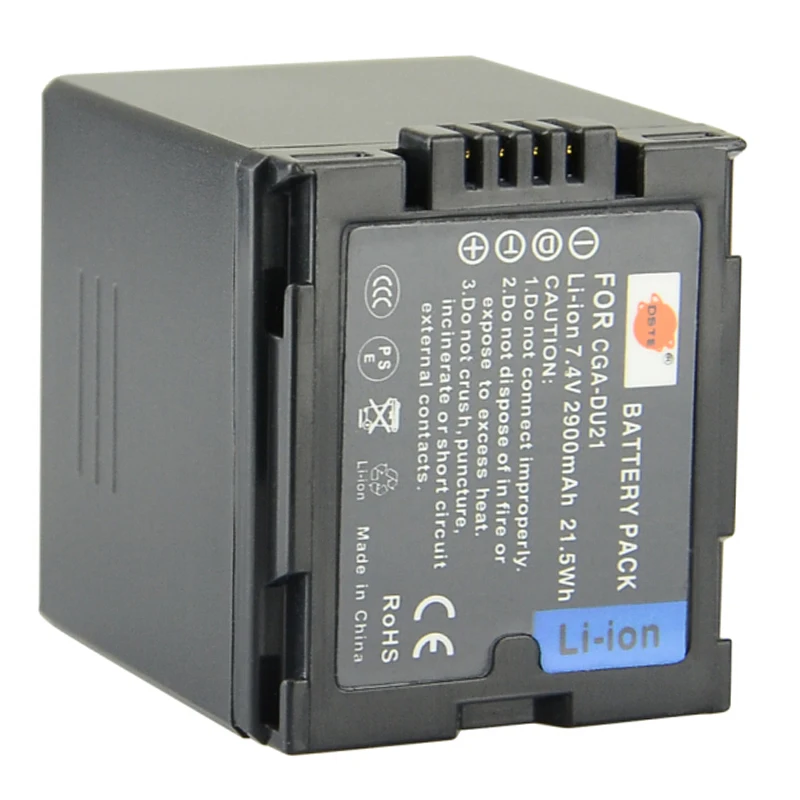 PATONA 2X Batterie CGA-DU21 Compatible Avec Panasonic NV-GS17