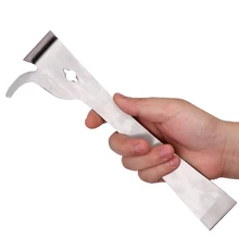 Пчела инструменты из нержавеющей стали большого пальца Тип пчелиный мед нож пчела скребок для улья многоцелевой пчеловодческий Пчелка скребок режущий нож для меда