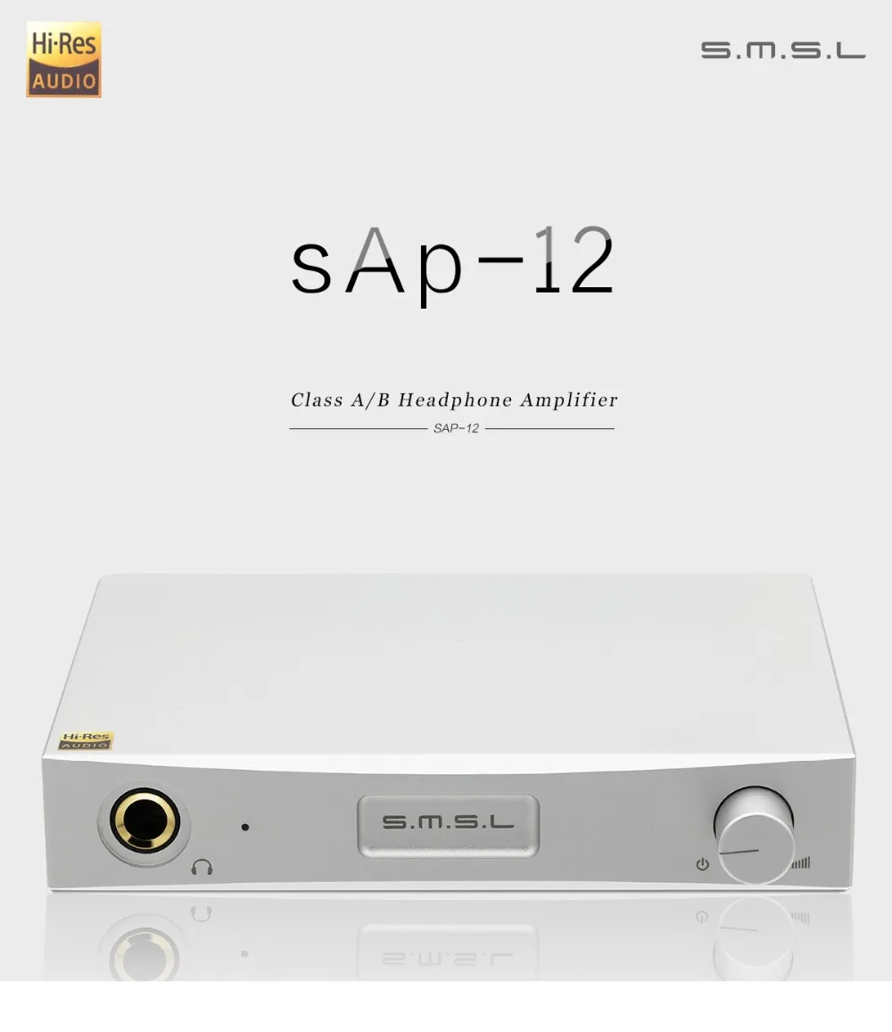 Новый SMSL SAP-12 класс A/B HIFI усилитель для наушников RCA вход/выход 6,35 мм выход для наушников