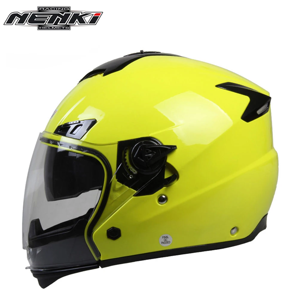 NENKI мотоциклетный гоночный шлем Capacetes De Motociclista мотоциклетные винтажные шлемы с двойным объективом Открытый мотоциклетный шлем
