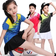 Tenis masculino для девочек Детская рубашка для настольного тенниса юбки для волейбола и настольного тенниса Детская рубашка для бадминтона+ шорты, теннисные костюмы, одежда