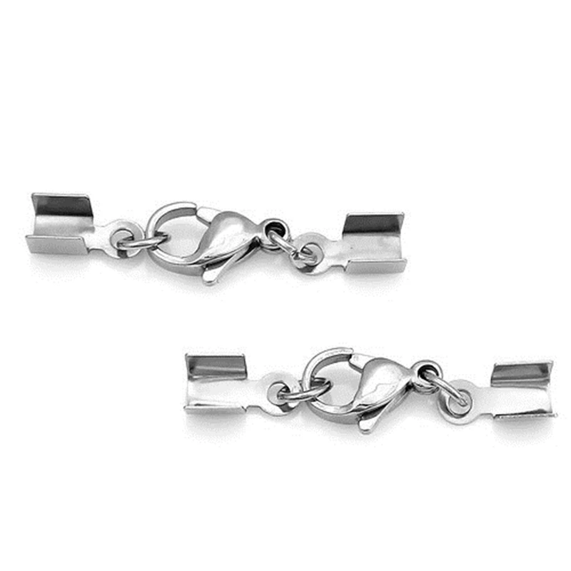 DoreenBeads الفولاذ المقاوم للصدأ الحبل تجعيد نهاية قبعات للمجوهرات قلادة سوار مستطيل الفضة لهجة مع مشبك قفل ، 10 قطعة DoreenBeads الفولاذ المقاوم للصدأ الحبل تجعيد نهاية قبعات للمجوهرات قلادة سوار مستطيل الفضة لهجة مع مشبك قفل ، 10 قطعة
