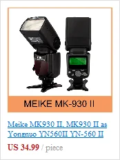 MEIKE MK-930 II MK930II MK 930 II для Nikon Canon Olympus Panasonic DSLR камер вспышка Speedlight Speedlite+ рассеиватель