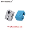 E3D V6 Heater Block Aluminum With V6 Silicone Sock for V6 PT100 Thermistor J-head 1.75/3.0mm 3D Printer parts ► Photo 1/6