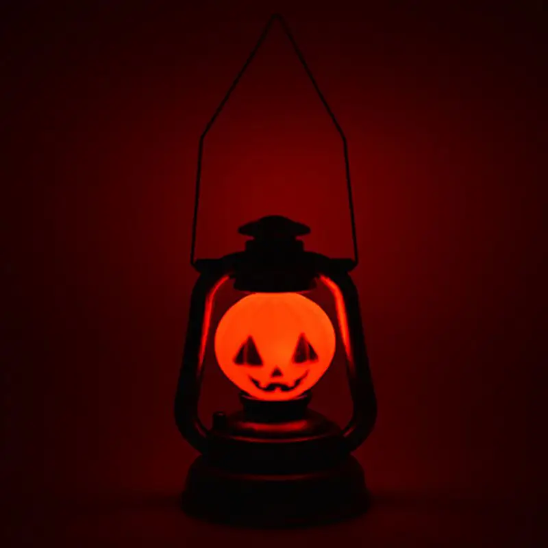 Ретро Хэллоуин рабочего стола Портативный керосиновая лампа реквизит Декорации для Хэллоуина свет