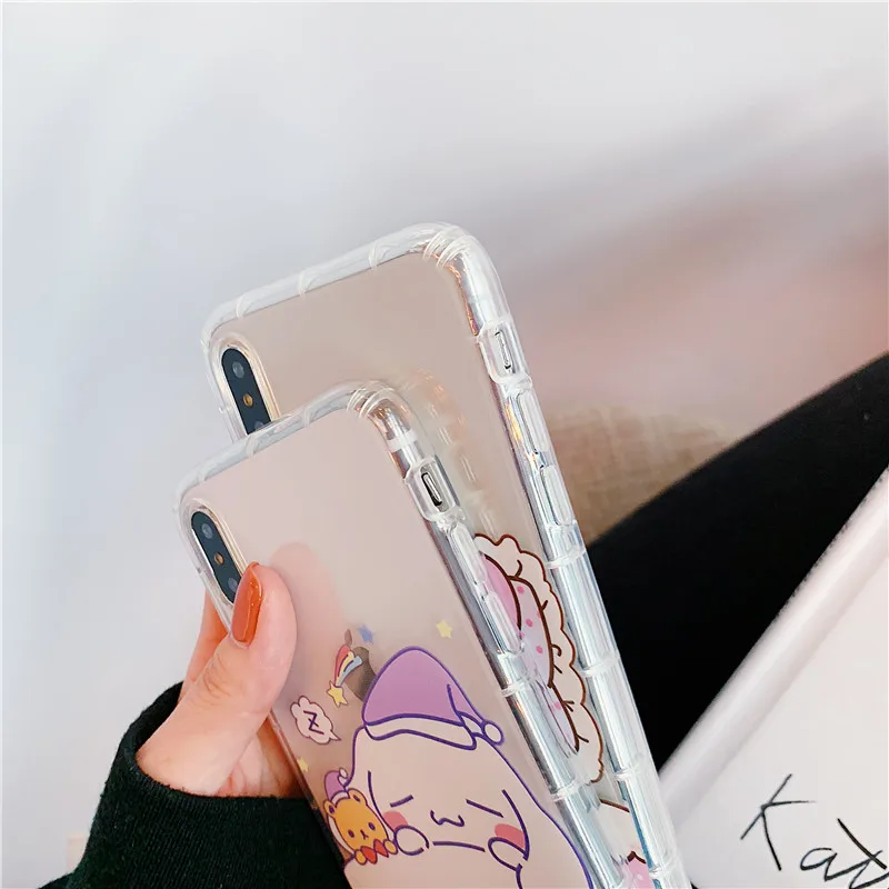 Прекрасный мультфильм sanrio relief oroll рельеф Мягкий ТПУ Противоударный задняя крышка для iphone 6 6s 7 8 plus X Xs Max XR чехол для телефона