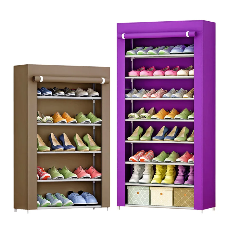 Multilayer Shoe cabinet Non-woven fabrics large shoe rack organizer removable shoe storage living room furniture Shelves