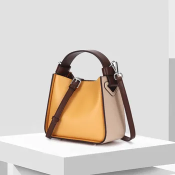 

Doris Fanny genuine leather small handbag bags for women 2019 candy color ladies hand bags