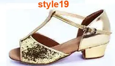 Cdso/танцевальная обувь; коллекция 188 года; много стильных детских латинских/современных/детских танцевальных туфель; обувь для девочек; бальные туфли для сальсы - Цвет: style19