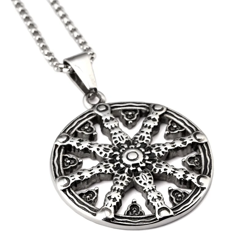 

2017 new fashion personality high quality titanium steel rudder necklace jewelry pendant hot