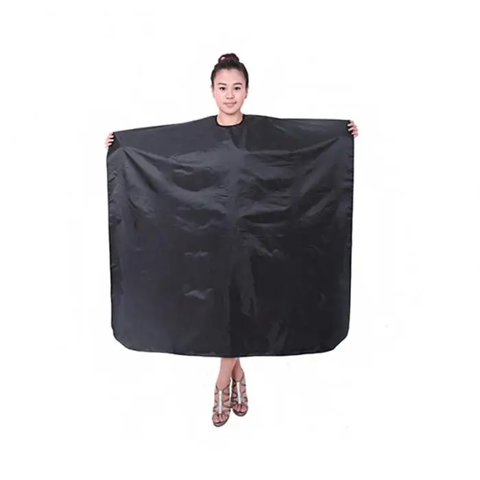 Handmade Black Salon Barbers Cape Gown Hairdressing Hair Cutting Waterproof Gown Cloth Store