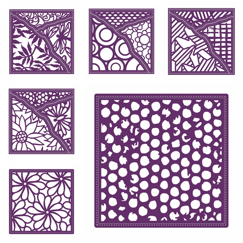 $3.44 Square Flower Layer Frame Metal Cutting Dies Stencils For DIY Scrapbooking Decoration Embossing Supplier Handcraft Die Cut 2019