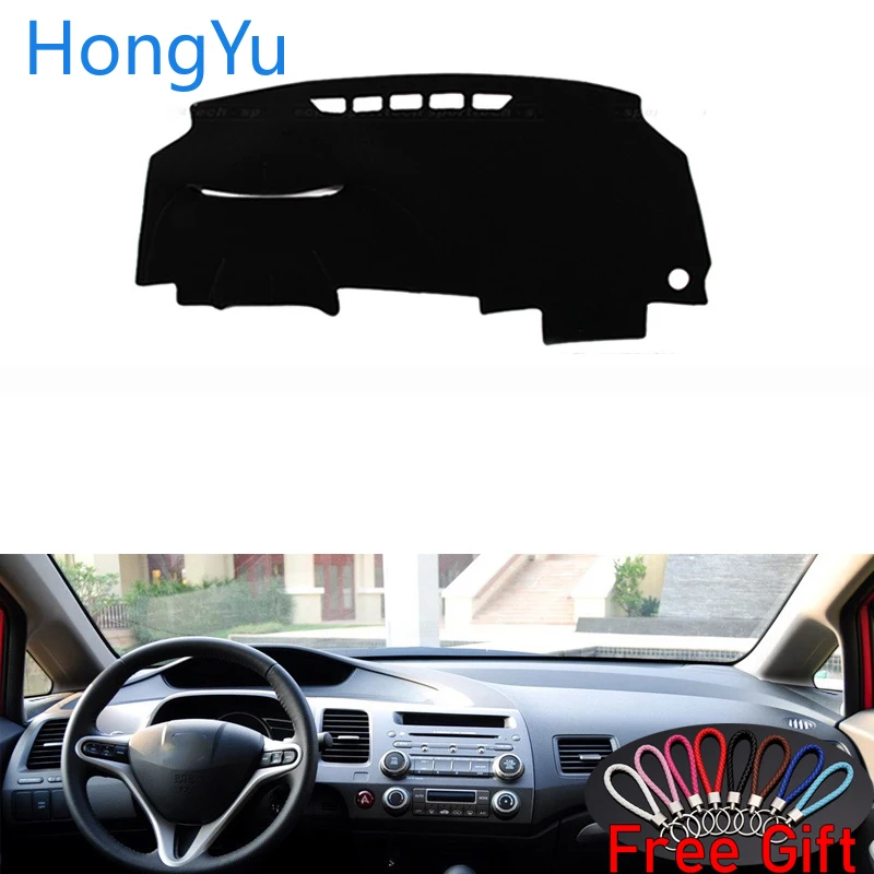 

For Honda civic 2006 - 2011 Interior Accessories Auto Car Dashboard Cover Dash Mat Board Pad Carpet Dashmat Anti-UV Mats