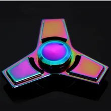 Красочный креативный с остроумной художественной обработкой металла EDC ручной Спиннер Tri-Spinner подшипник палец дети взрослый фокус игрушка