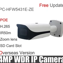 IPC-HFW5431E-ZE 4MP POE IP камера WDR IR Bullet сетевая камера заменить IPC-HFW5431E-Z с зум объективом IR 50 м оригинальная cctv IP cam