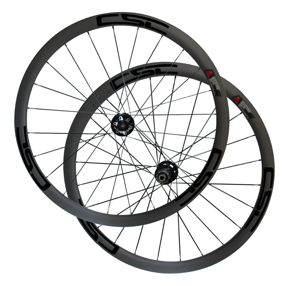 Best CSC 25mm width carbon 40mm tubeless Cyclocross Bike wheels with Novatec D791SB/D792SB Disc brake hub sapim without brake pads 1