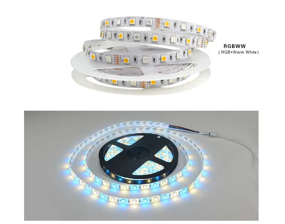 DC12V 5 м Светодиодная лента гибкий светильник SMD 5050 60 светодиодный s/M RGB RGBW RGBWW белый, теплый белый, красный, зеленый, розовый, синий, 11 цветов