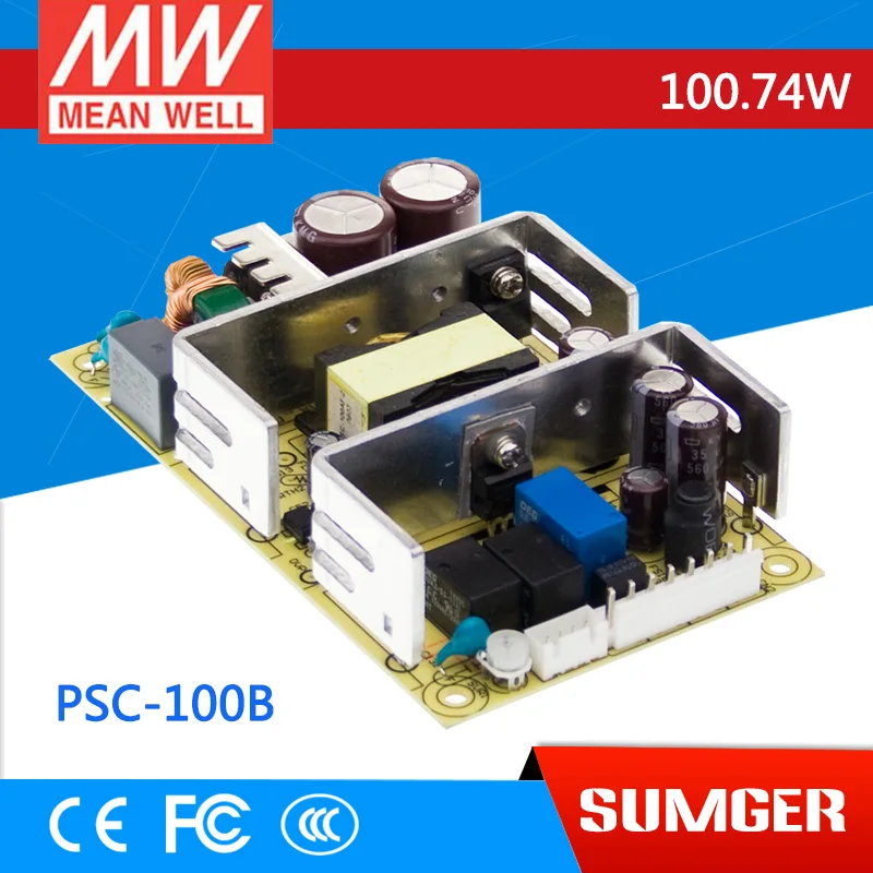 

(BB)MEAN WELL original PSC-100B 27.6V meanwell PSC-100 100.74W Single Output with Battery Charger(UPS Function) PCB type