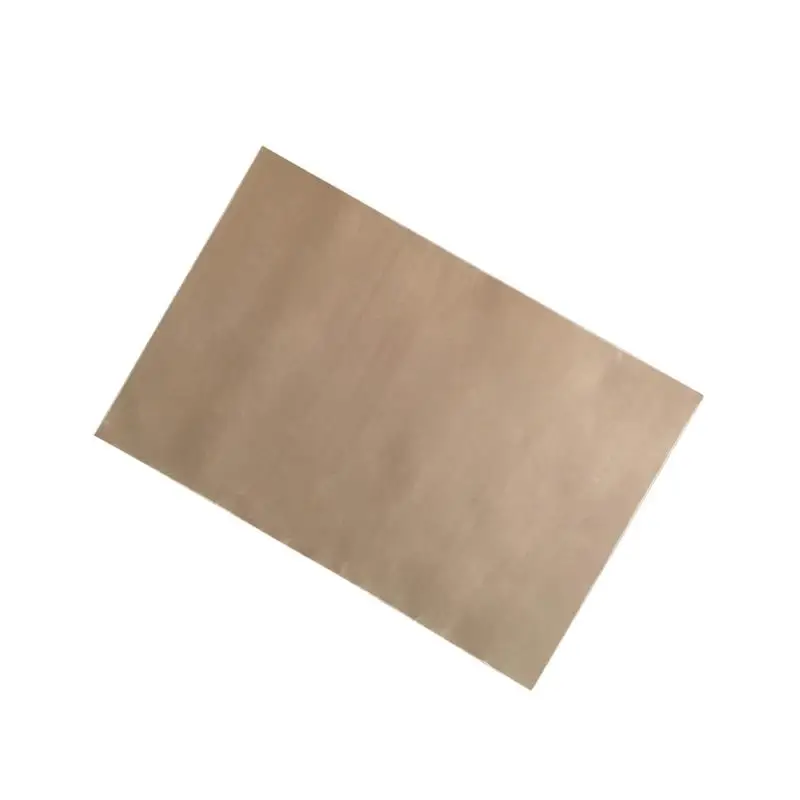 Многоразовая выпечка коврик высокотемпературная стойкая тефлоновая тарелка Кондитерская выпечка бумага антипригарный коврик для барбекю на открытом воздухе - Color: Brown