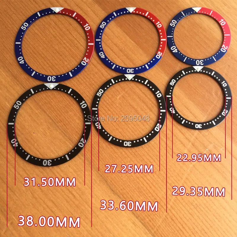 Светящиеся часы pepsi bezels с петлей для Seiko Diver/ProPex GMT мужские/дамские части часов синий и красный черный