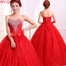 LYG-H04# бальное платье новое зимнее большое красное свадебное платье для невесты производитель на заказ Длинные платья дешевая