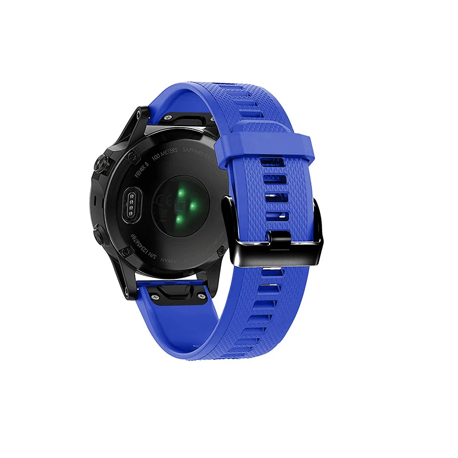 Ремешок для часов 22 мм для Garmin Fenix 5 Plus/Forerunner 935/Instinct Watch Quick Release силиконовый ремешок Easyfit - Цвет ремешка: Blue