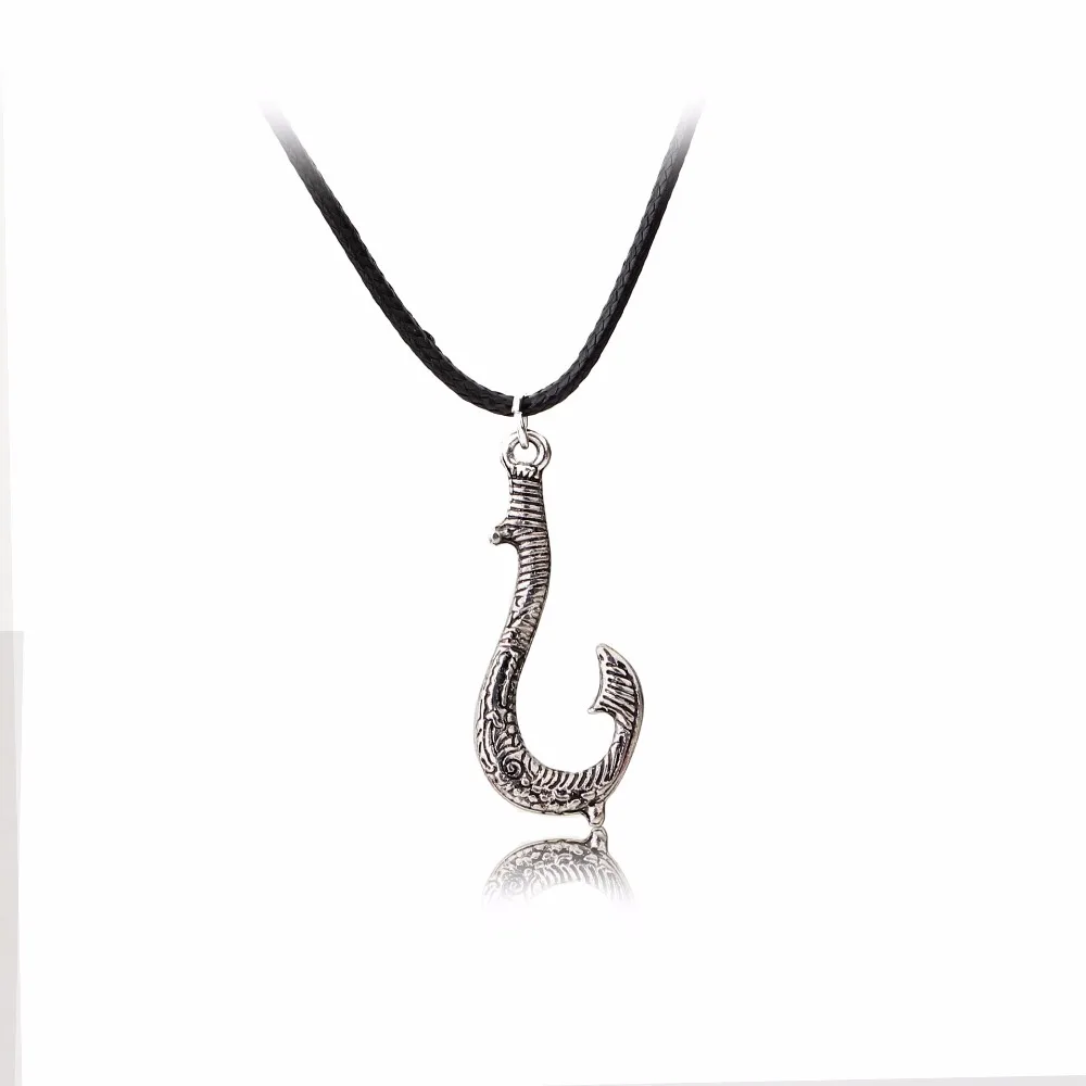 Hard Edge Fish Hook Necklace, 1.25 Inch Size by Manny Puig in Bronze –  Sziro Jewelry