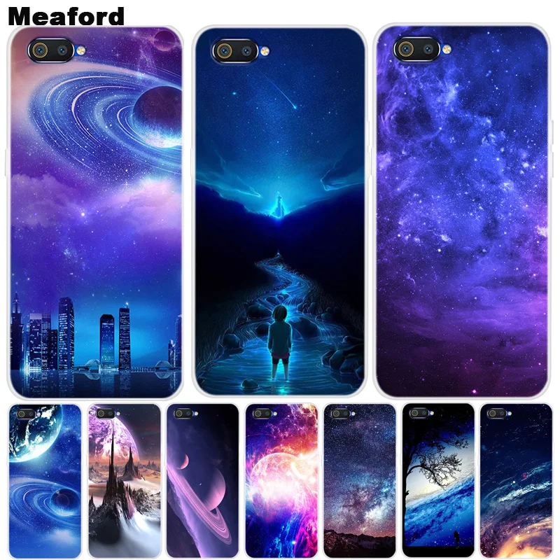 Realme C2 Silicone Case For OPPO Realme C2 Soft Art Print Back Cover For OPPO Realme C2 C 2 RealmeC2 Clear bumper Phone Case